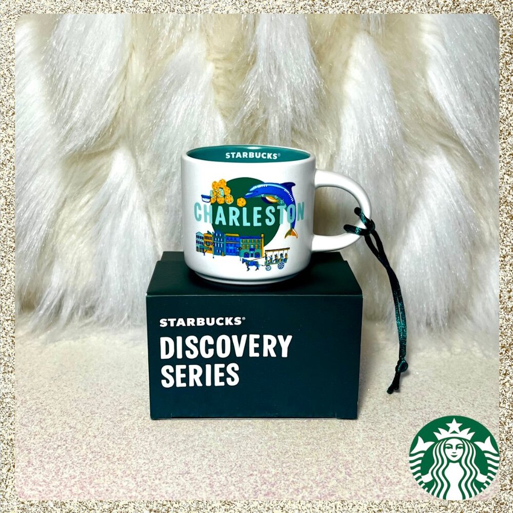 💚⭐️ NWT Starbucks "Discovery Series" Charleston, SC Mini 2oz Ornament/Mug
